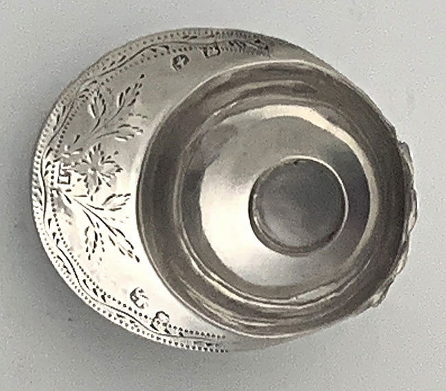 Birmingham antique silver tea caddy spoon jockey cap 1798